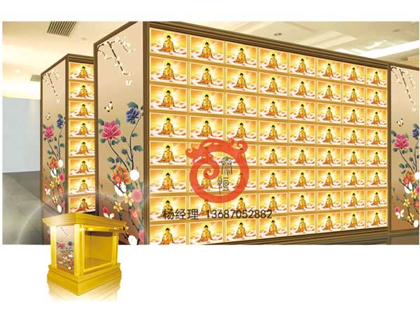 寺廟殯儀館裝修骨灰存放樓工程實(shí)景圖(27)